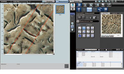 DSX500i Microscope Mechanized 2D measurement Software Screenshot