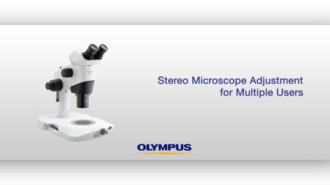 複数のユーザーにおける実体顕微鏡の調整