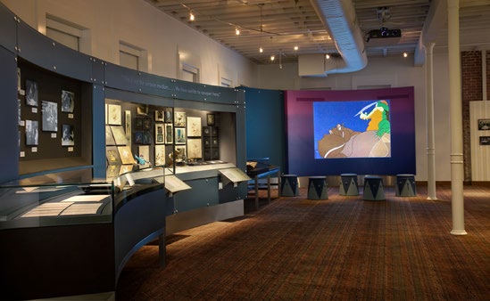Among the museum's many features is a Fantasia-themed theater. (Photo courtesy of The Walt Disney Family Museum. All Disney characters copyrighted by Disney.)