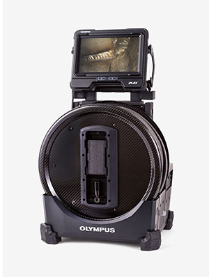 Sistema de inspeção por boroscópio Olympus IPLEX GAir com monitor de vídeo