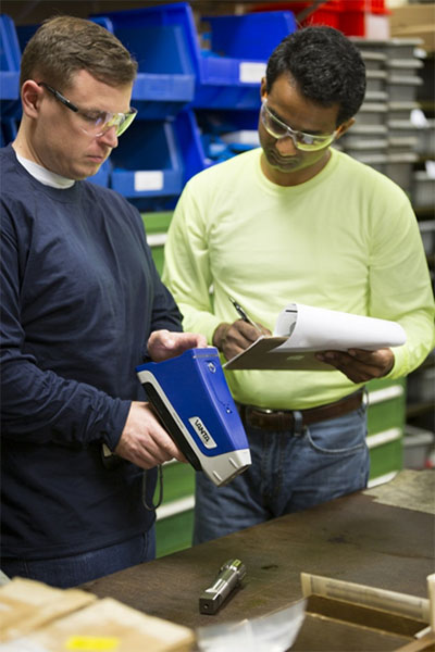 XRF analysis throughout the metal manufacturing process