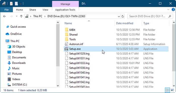 1) Double-Click the [setup] file in decompressed folder [DP2TWAIN V9.1].