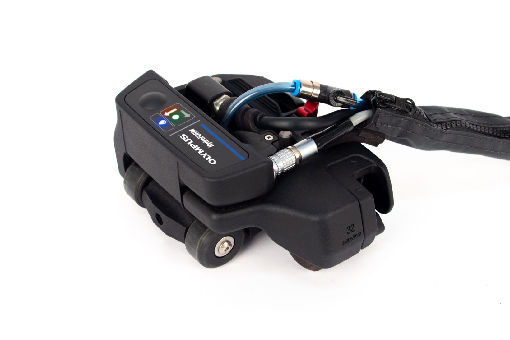 新型HydroFORM扫查器配有ScanDeck LED灯和用于激活OmniScan X3的控制按钮